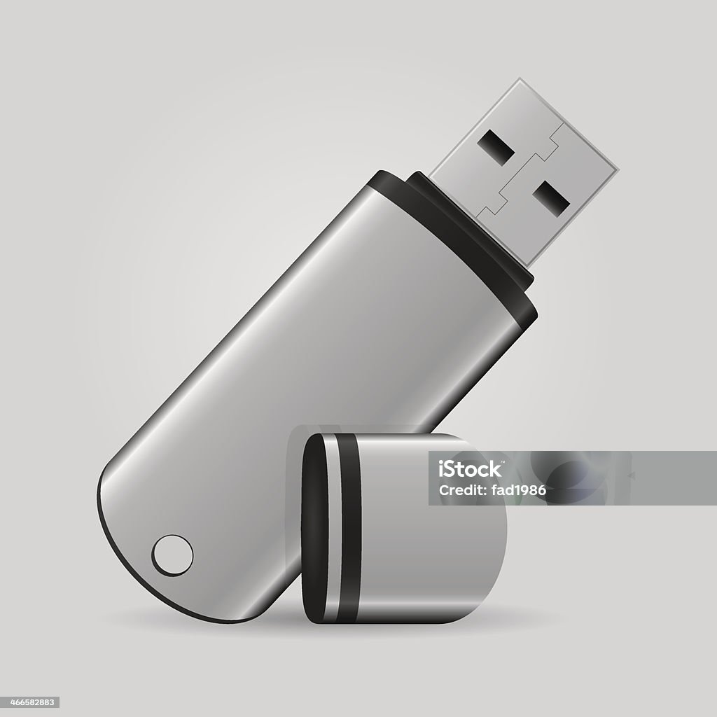 Флэш-накопитель USB - Векторная графика Random Access Memory - английское словосочетание роялти-фри
