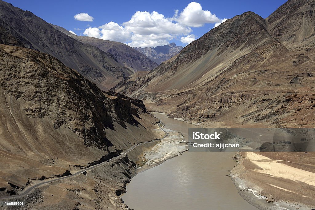 Rio Indus - Foto de stock de Areia royalty-free