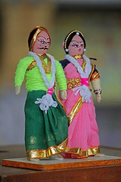 Photo of Handicraft, Wooden puppets, Sawantwadi, Maharashtra, India