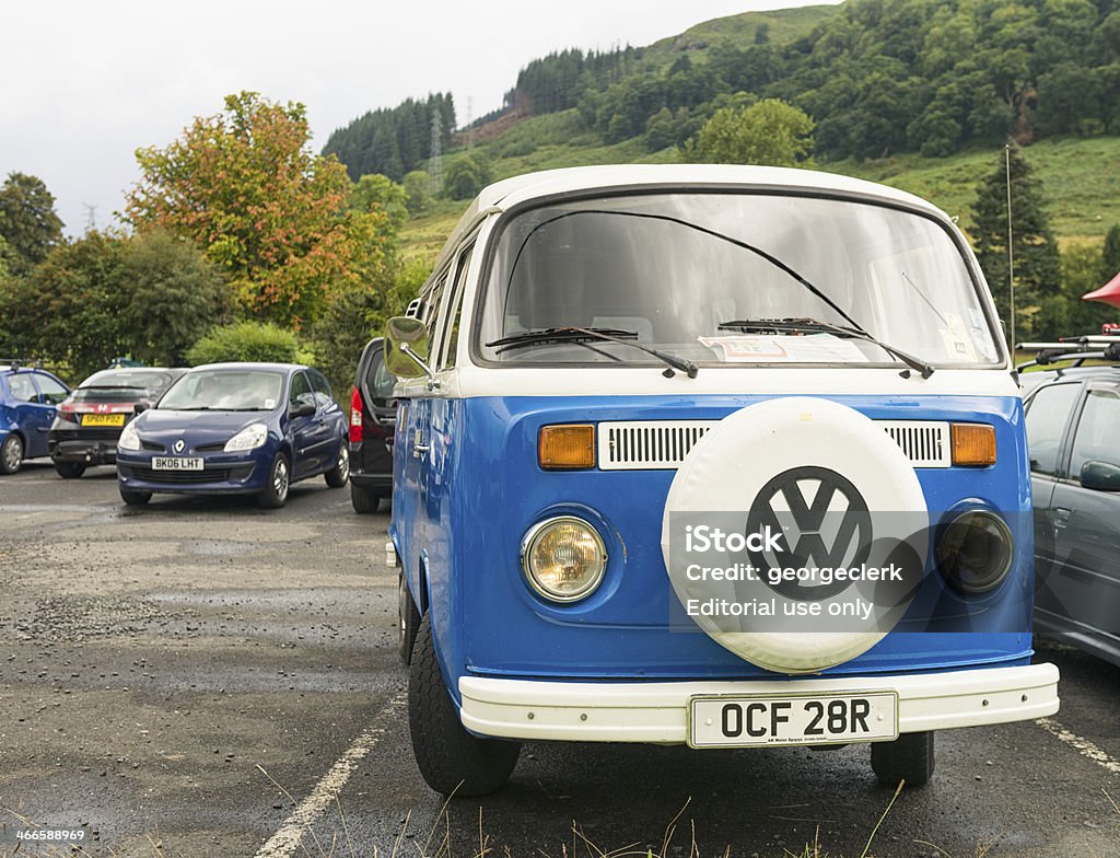 VW Campervan - 로열티 프리 캠핑카 스톡 사진