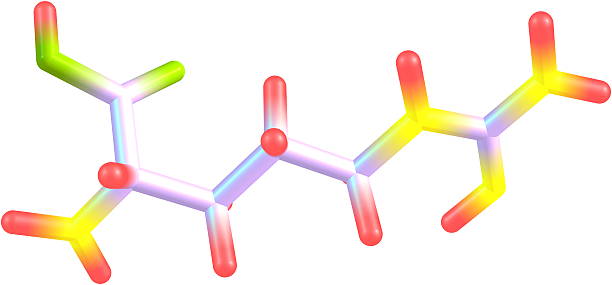arginina estrutura molecular no fundo branco - molecule amino acid arginine molecular structure imagens e fotografias de stock