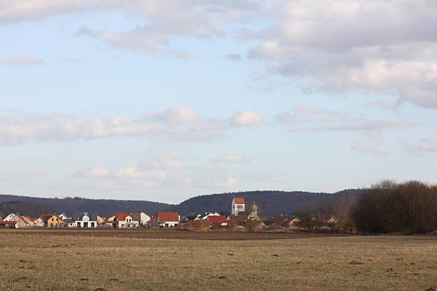 istock and field, partly with gedreide, green 466593442