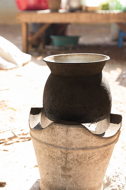 istock traditional pot on charcoal stove 466596888