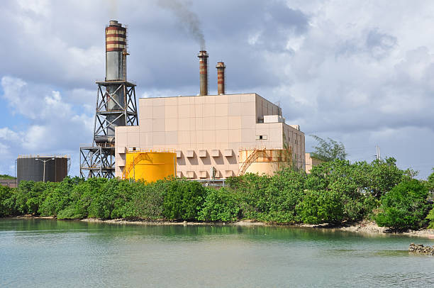 electric thermal station stock photo