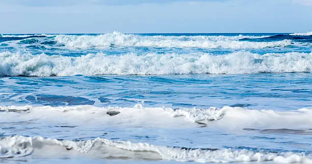 Photo of Rows of waves coming to shore