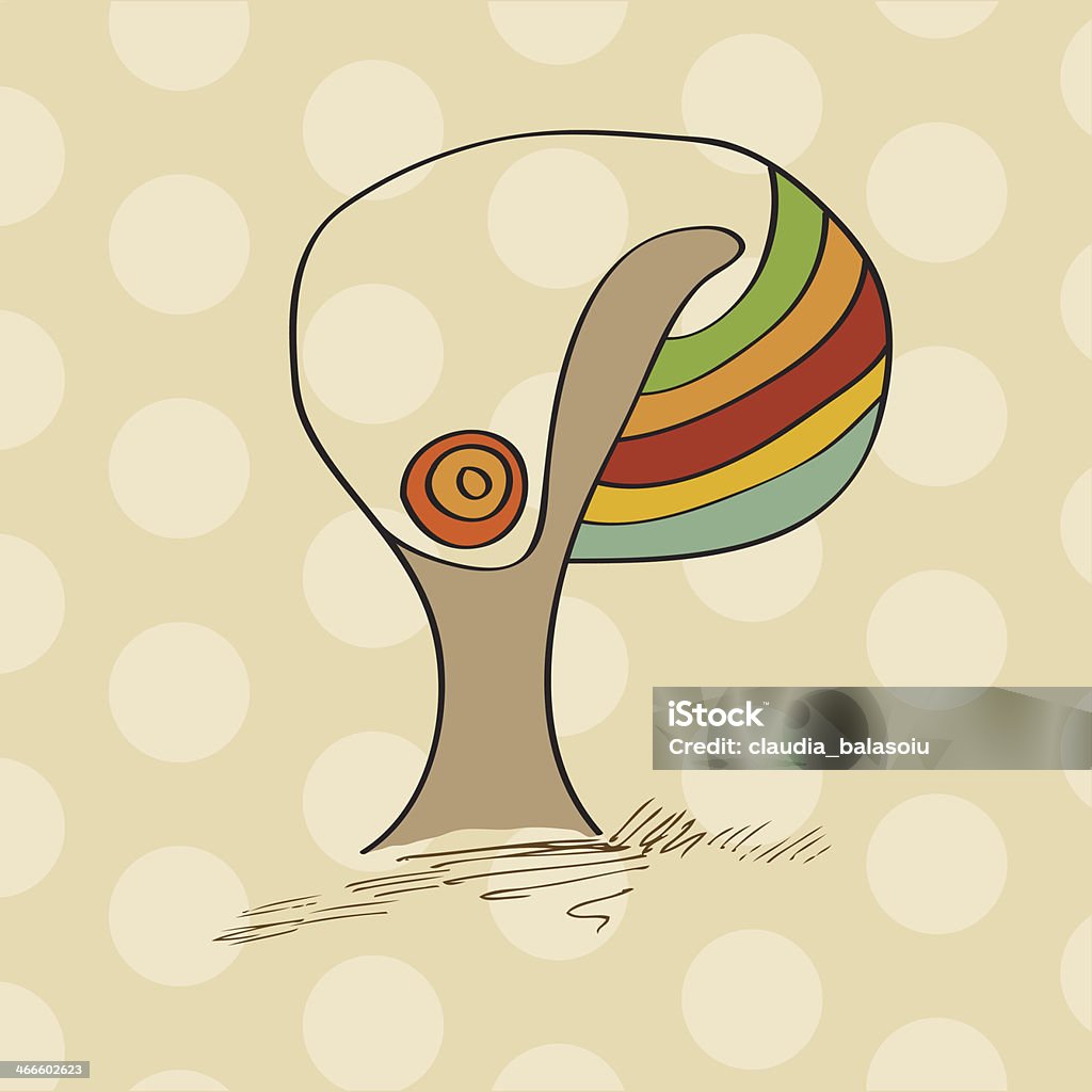 Stylistic Tree Stylized Tree Stock Illustration - Download Image Now - Abstract ...