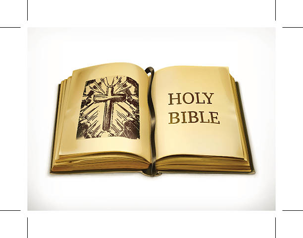 ilustrações, clipart, desenhos animados e ícones de bíblia, ilustração vetorial - bible