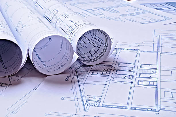 istock Architectural plans of a dwelling 466606264