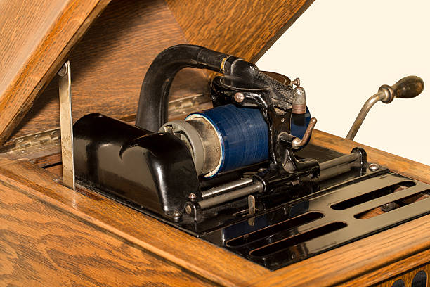 istock Antique Cylinder Phonograph Detail 466606346