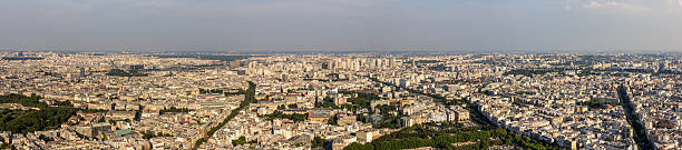 panorama de paris do maine-torre montparnasse-france - património mundial da unesco - fotografias e filmes do acervo