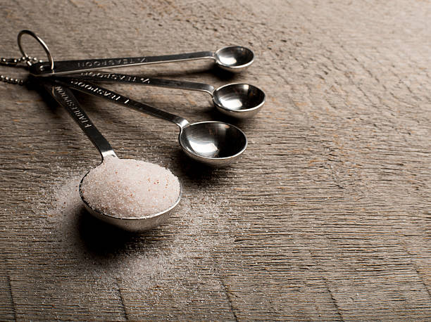 istock Organic Sea Salt on wood table 466609741