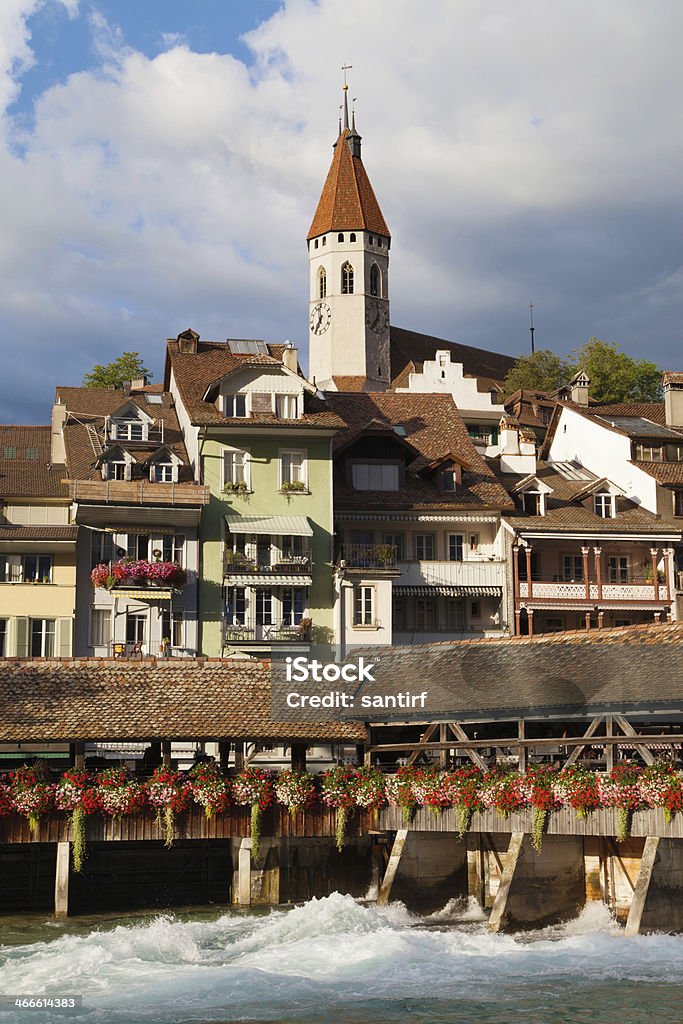 Obere Schleuse et Stadtkirche - Photo de Pont couvert libre de droits