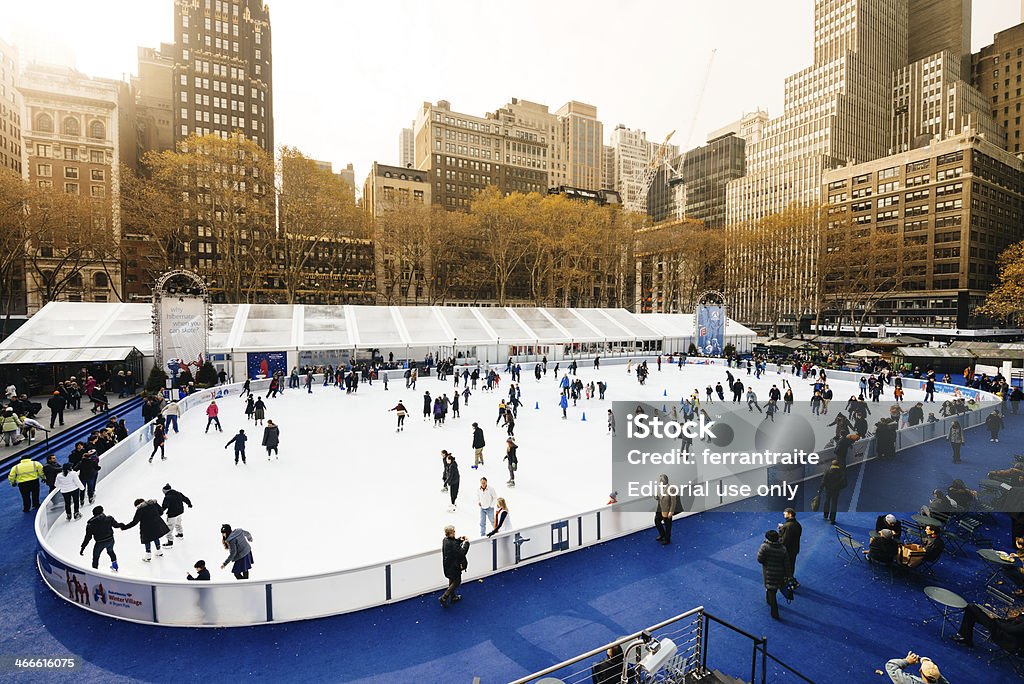 Ice Skate em Nova York - Foto de stock de Parque Bryant royalty-free
