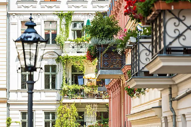 Beautiful balconies in Berlin