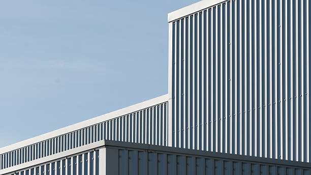 istock architectural lines of an industrial building 466622504