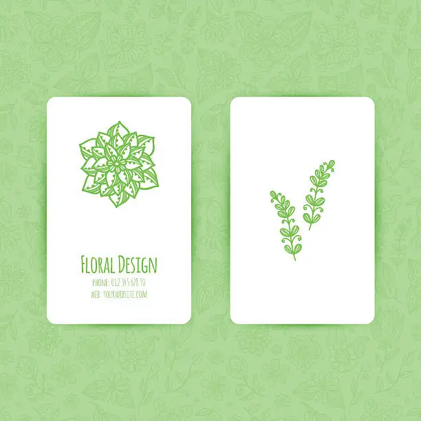 Vector illustration of Business card template.