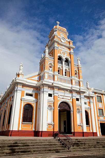 The old cathedral in Granada stock photo