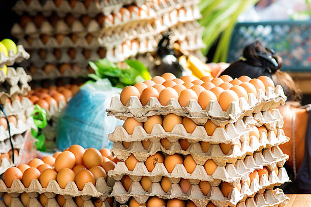 istock Fresh eggs on display at Balinese street market 466631350