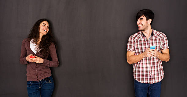 istock Man and Woman in Social Network Concept 466633390