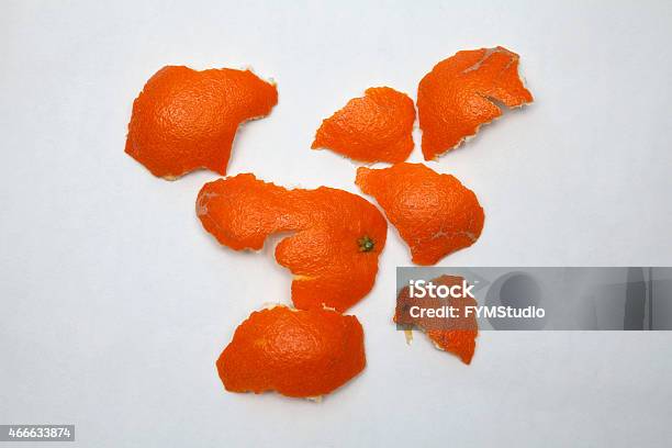 Mandarin Peel Stock Photo - Download Image Now - Husk, Orange - Fruit, Orange Color