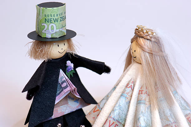 istock Groom and Bride with Money 466637665