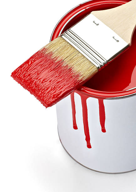 istock paint color tin can and brush 466637974