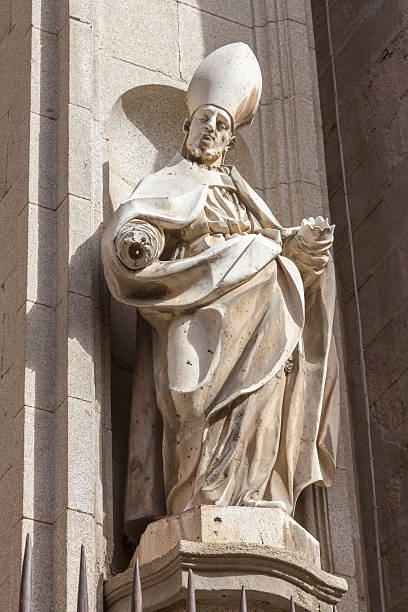 istock Person statue decorating the Cathedral of Toledo 466638519
