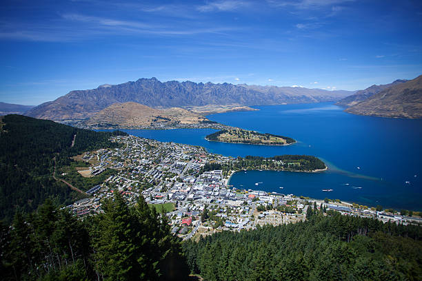A view of Queenstown, New Zealand taken from Bob's Peak.