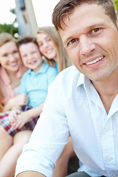 family in an interior room