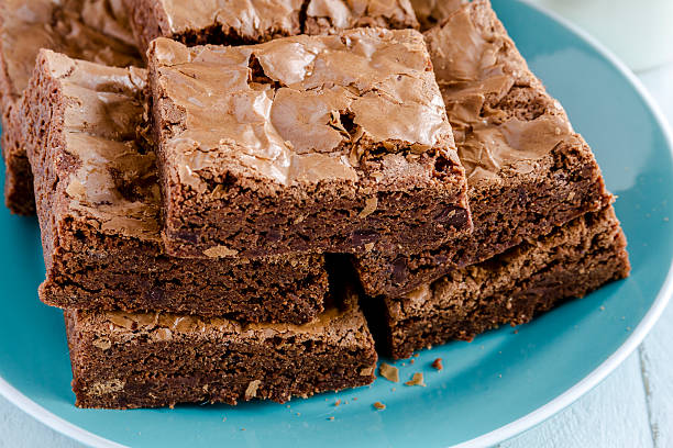istock Homemade Double Chocolate Chunk Brownies 466648894
