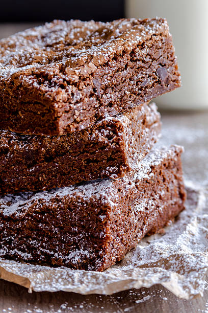 istock Homemade Double Chocolate Chunk Brownies 466652418