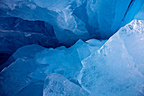 Jagged Glacial Ice stock photo