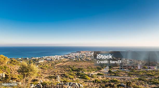 Palaiochora Peninsula Crete Stock Photo - Download Image Now - 2015, Architecture, Beach