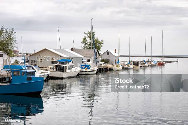 Sailboats At The Lake Superior Dock At Marquette Michigan Stock Photo - Download Image Now