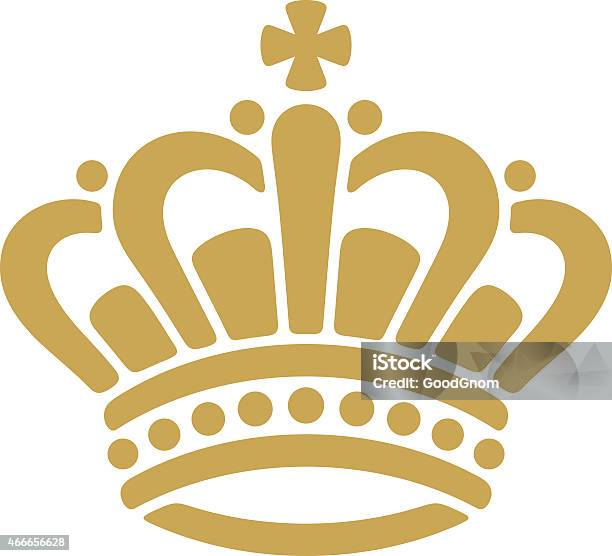 Golden Crown Stock Illustration - Download Image Now - Crown - Headwear, Gold - Metal, Gold Colored