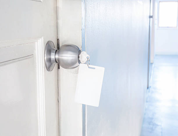 istock Aluminum door knob 466659468