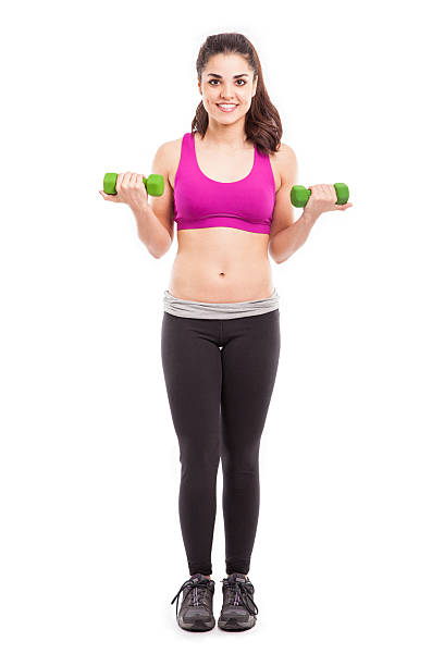 istock Happy athletic girl working out 466659846