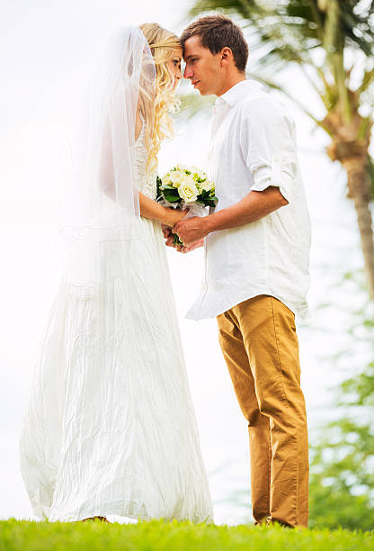 istock Married couple, bride and groom 466662443