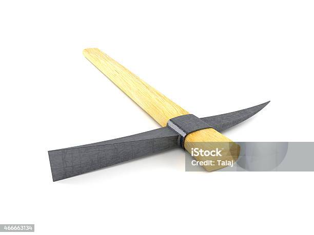 Pickaxe Stock Photo - Download Image Now - Pick Axe, Three Dimensional, 2015