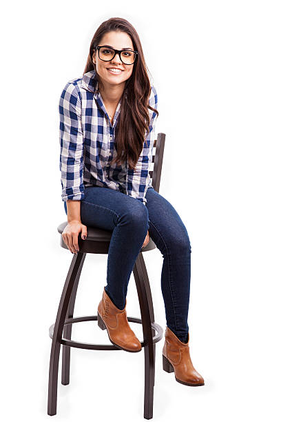 istock Cool girl sitting on a chair 466666518