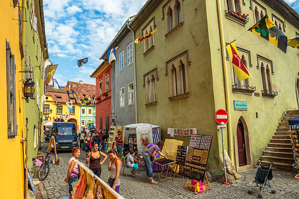 Sibiu, Transylvania: Small souvenir shop located in the historic center, down from the Stairs Tower.