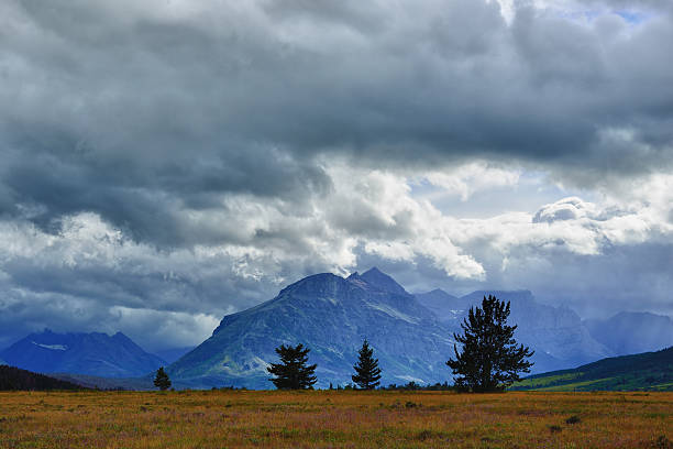istock stormy sky over Glacier National Park in summer 466667552