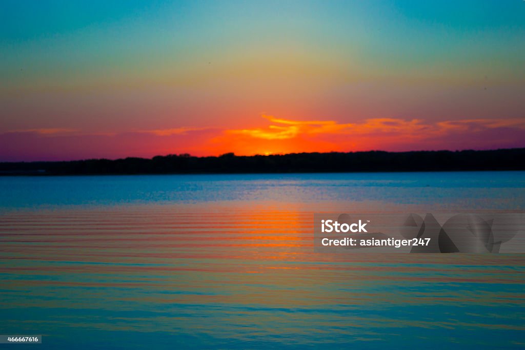 Sunset at Lake Texoma Sunset at Lake Texoma. Lake Stock Photo