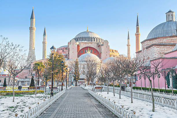 istock Hagia Sophia in winter morning 466667650