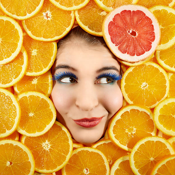 istock Woman and fruits 466667840