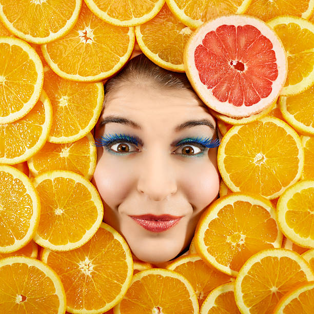 istock Woman and fruits 466671702