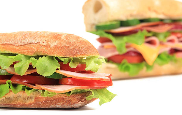 istock Fresh toast sandwich with ham and tomato. 466672007