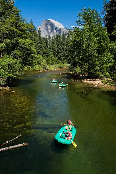 Kayak in Yosemite in summer is the best activity