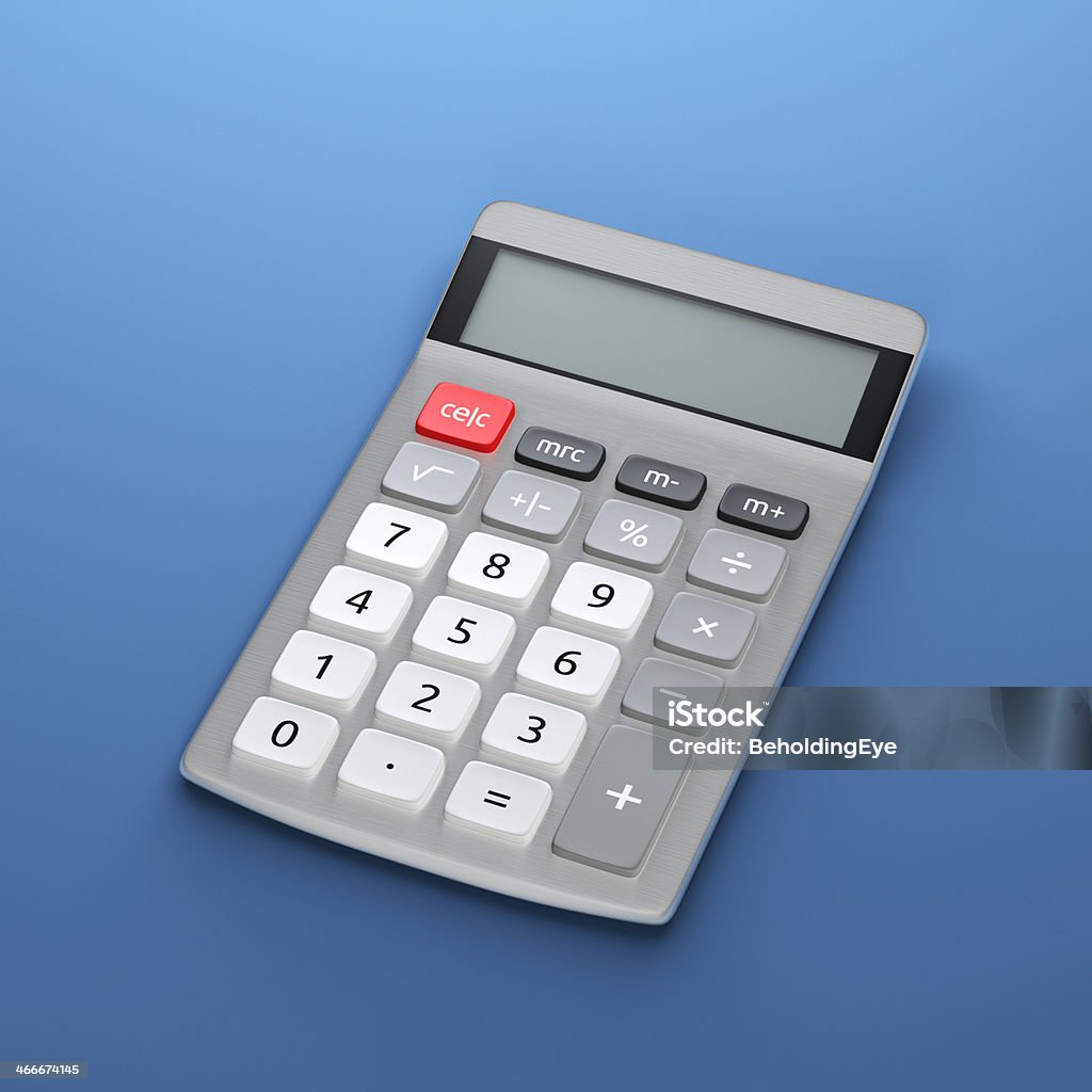 Calculadora XL - Foto de stock de Acostado libre de derechos