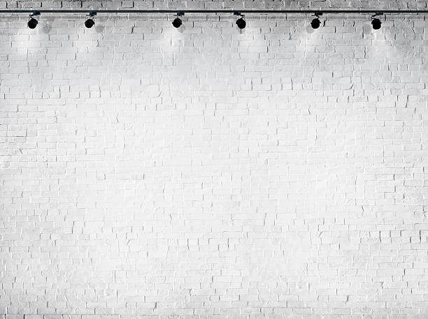 istock Clean Concrete White Background No People Lighting Equipment 466674540